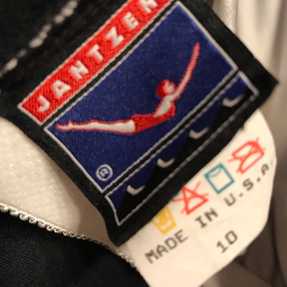 Vintage Jantzen Swimsuit Silver Diamond Razorback - Picture 8 of 8